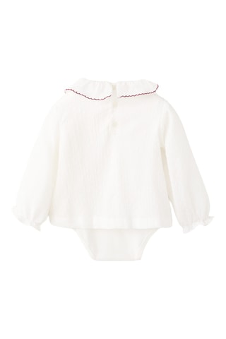 Body blouse coton - Blanc