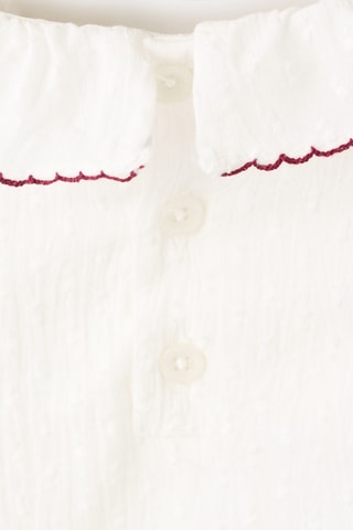 Body blouse coton - Blanc