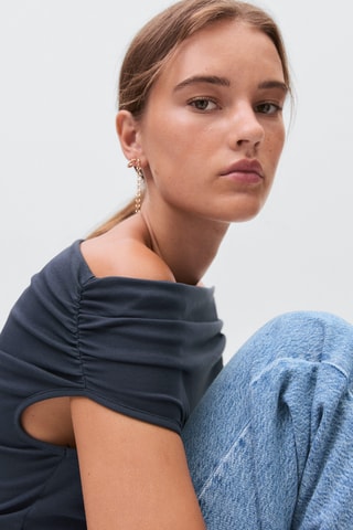 Top épaules dénudées - Bleu marine