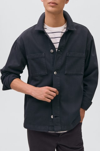 Surchemise denim - Bleu marine