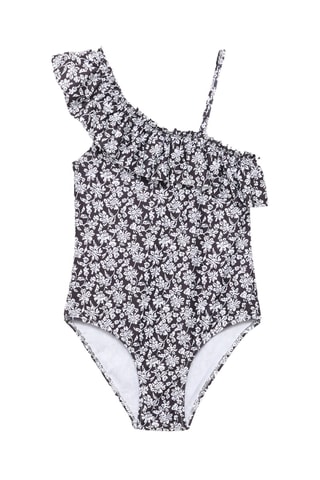 Maillot de bain imprimé floral - Noir