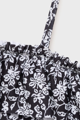 Maillot de bain imprimé floral - Noir