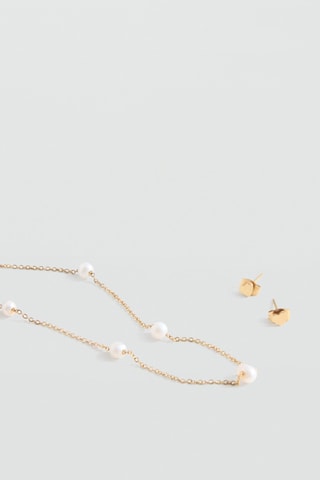 Ensemble collier et boucles d'oreilles
