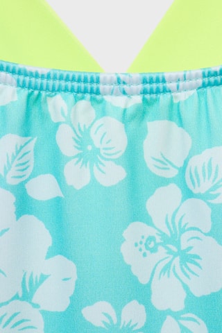 Maillot de bain imprimé dos croisé - Vert clair