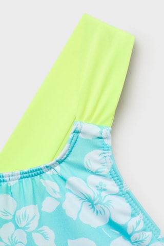 Maillot de bain imprimé dos croisé - Vert clair