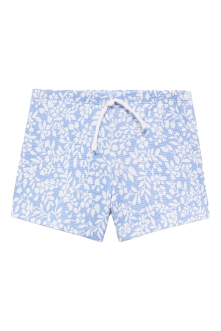 Maillot de bain à fleurs - Bleu