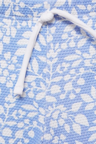 Maillot de bain à fleurs - Bleu