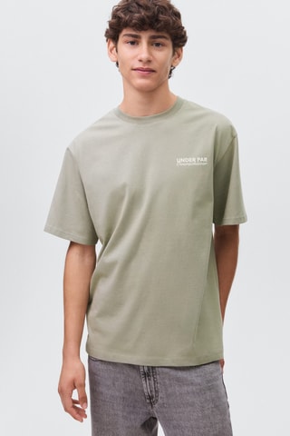 T-shirt en coton imprimé - Vert