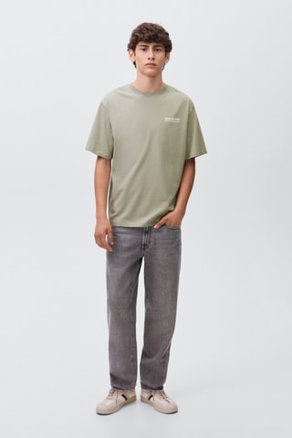 T-shirt en coton imprimé - Vert