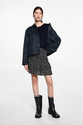 Pull-over maille fine oversize - Bleu marine