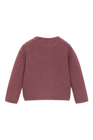 Cardigan maille coton - Bordeaux