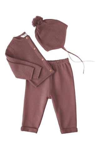 Cardigan maille coton - Bordeaux