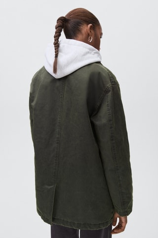 Parka effet ciré - Vert