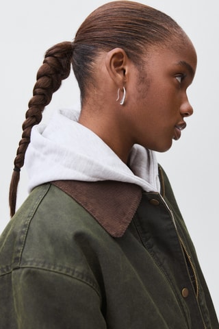Parka effet ciré - Vert