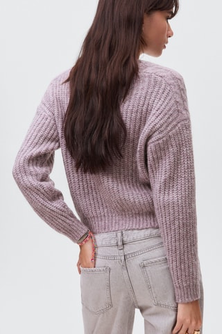 Pull grosses mailles - Marron clair