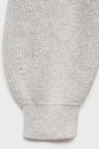 Robe midi maille - Gris clair