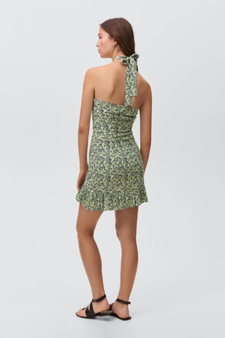 Robe à emmanchures américaines imprimé fleuri - Vert clair