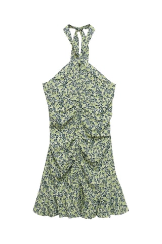 Robe à emmanchures américaines imprimé fleuri - Vert clair