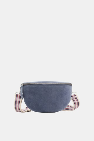 Sac bandoulière cuir - Bleu
