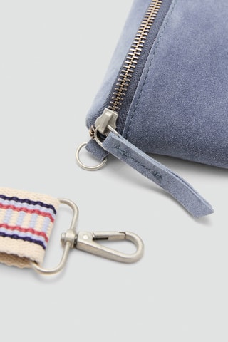 Sac bandoulière cuir - Bleu