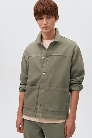 Surchemise denim - Kaki