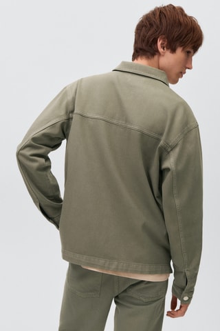 Surchemise denim - Kaki