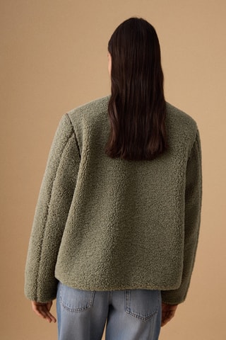 Veste moutonnée - Vert