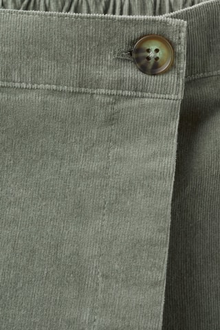 Jupe short velours côtelé - Kaki