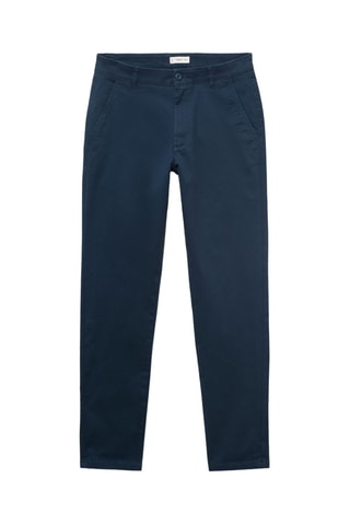 Pantalon chino élastique - Bleu marine