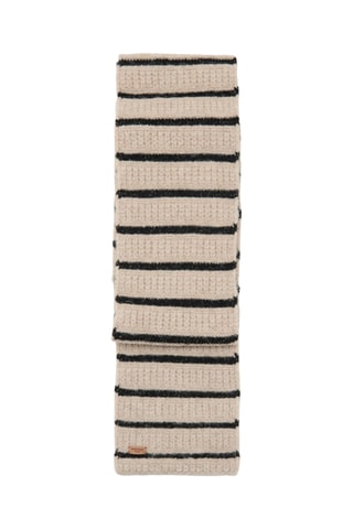 Écharpe maille rayée - Beige
