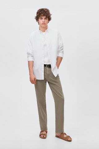 Chemise basique coton - Blanc
