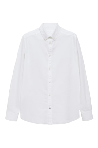 Chemise basique coton - Blanc