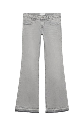 Jean flare taille basse - Gris
