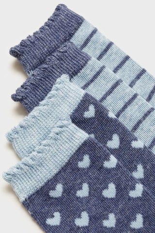 Pack 2 paires de chaussettes imprimées - Bleu