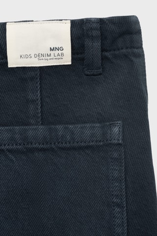 Jean style jupe-culotte boutons - Bleu marine