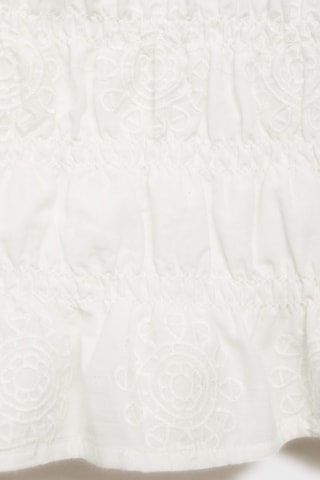 Crop top brodé - Blanc