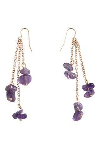 Boucles d'oreilles pendantes pierres