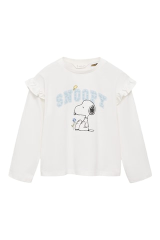 T-shirt en coton Snoopy - Blanc