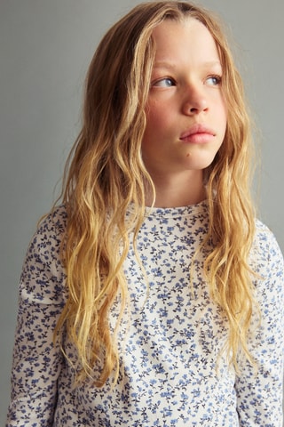 T-shirt imprimé fleuri - Blanc