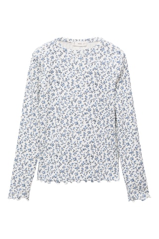 T-shirt imprimé fleuri - Blanc