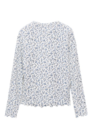 T-shirt imprimé fleuri - Blanc