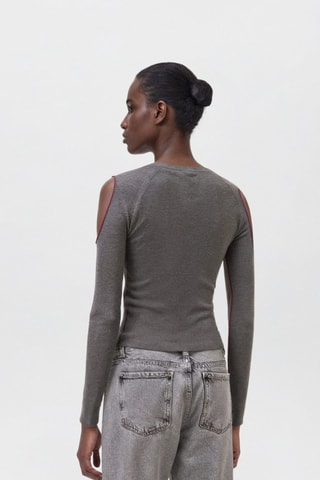 T-shirt cut out - Gris