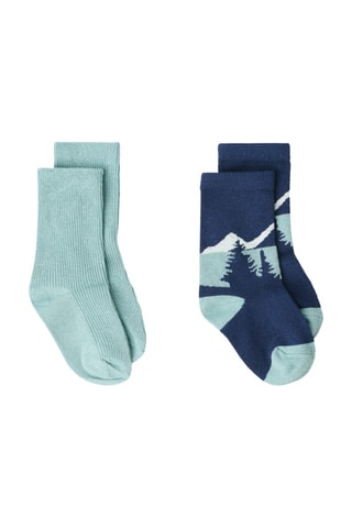 Pack de 2 paires de chaussettes - Vert clair