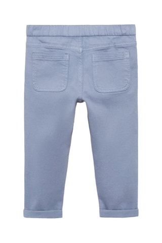 Pantalon skinny coton - Bleu