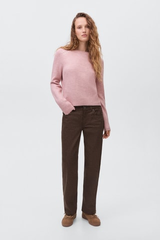 Pull-over maille clouté - Rose