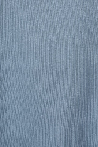 T-shirt coton côtelé - Bleu