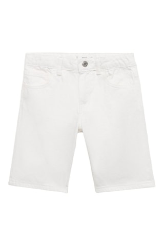Bermuda jean - Blanc