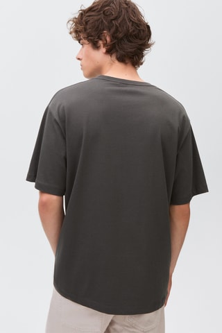 T-shirt basique en coton - Gris