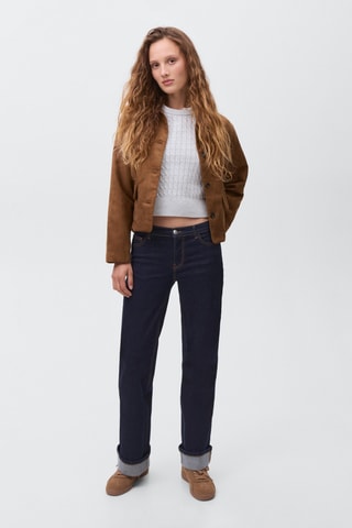 Blouson imitation daim - Marron
