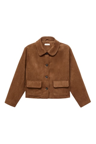 Blouson imitation daim - Marron